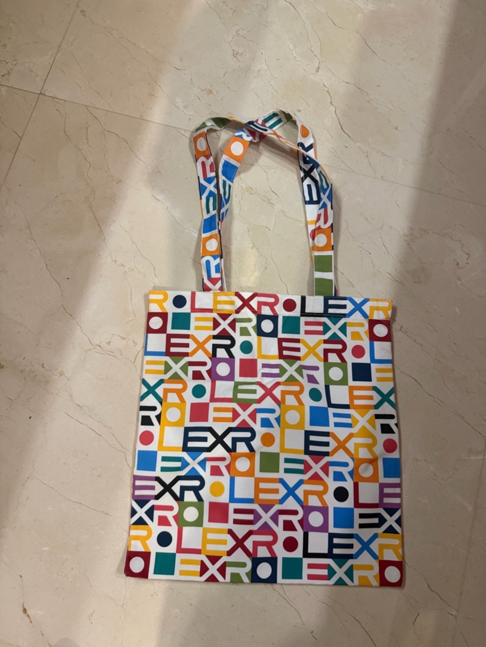 Rolex Multicolor Logo Print Tote
